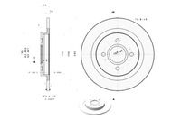 фото thumb №1, Brembo тормозные диски тормозные 2szt. задняя l/p ford focus 2