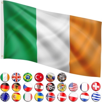 FLAGA IRLANDII IRLANDZKA 120x80 CM NA MASZT