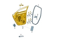 фото thumb №1, Двері зовнішнє правий задній seat arona oe: 6f9833052e