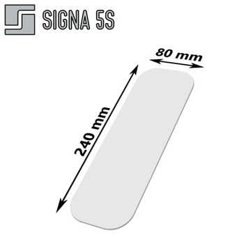 SIGNA 5S Znacznik podłogowy Kształt I 80 wym. 80/240mm, k. biały