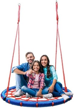КАЧЕЛИ ГНЕЗДО АИСТА 120см до 150кг STRONG N из толстых веревок