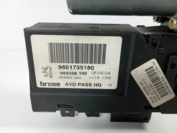 фото thumb №5, Peugeot 307 cc 01-08 двигатель моторчик стёкла правые перед оригинальный номер 9651735180