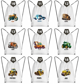 Рюкзак для обуви с названием PATTERNS VEHICLES