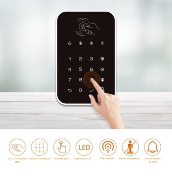 Беспроводная сигнализация Tuya Smart Wi-Fi GSM P70-4G LTE+ 9 датчиков + сирена +