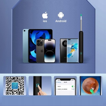 УМНАЯ ОТОСКОПНАЯ КАМЕРА ВОСК ДЛЯ ЧИСТКИ УШЕЙ WIFI HD ПРИЛОЖЕНИЕ ЭНДОСКОП CE