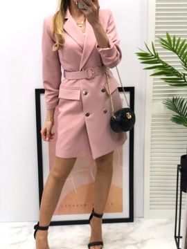 SUKIENKA ŻAKIETOWA SOHO PREMIUM __ pudrowy róż ___ 46