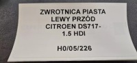 Поворотний кулак ступиця лівий перед citroen ds7 17- 1.5hdi Оригінал, фото thumb