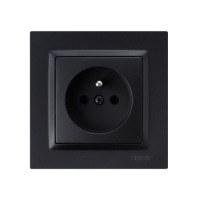 Simon 10 SINGLE BOX черный матовый CR1/49