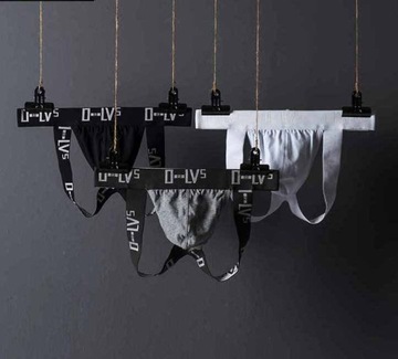 Мужские белые трусики-стринги THINGS S/M