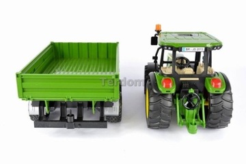 Трактор Bruder 02108 John Deere 5115M с прицепом