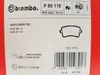 Brembo p 85 118 набір гальмівних колодок гальмівних, гальма дискові Київ, фото thumb