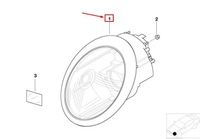 фото thumb №2, Mini cooper r50, r53 передня частина правий фара rhd 63127198734 7198734