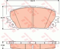 фото thumb №2, Тормозные колодки тормозные перед trw do toyota ractis 1.5