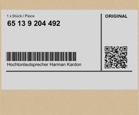 фото thumb №1, Динамік tonów високих harman kardon mini cabrio r57 r57 lci clubman r55 r5