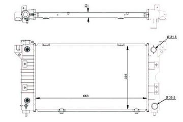 фото thumb №13, Радиаторов двигателя chrysler voyager 96- 2.0 i / 6