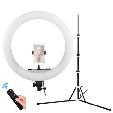 LAMPA PIERŚCIENIOWA LED RING MITOYA MTY-18C 45cm ZE STATYWEM YOGA 200cm