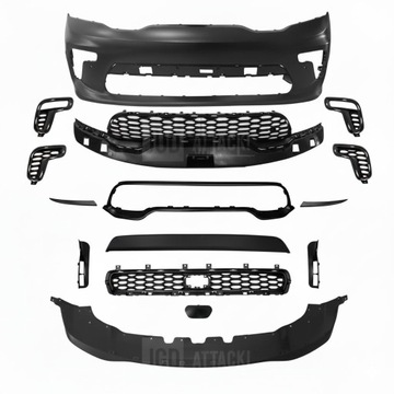 фото thumb №1, Бампер переднє pdc 2021 srt стиль + спойлер dodge durango 2014-2023