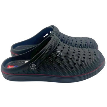 Черные мужские садовые шлепанцы из пенопласта Crocs, размер 44, удобные и легкие