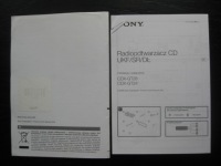 SONY CDX-GT28 Руководство пользователя магнитолы на польском языке