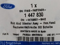 фото thumb №3, Болт m8x30mm ролики направляючої ремінь b-max 12-