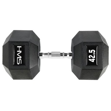 Гантель резиновая HMS HEX PRO 42,5 КГ ТРЕНИРОВОЧНЫЙ ЗАЛ СПОРТ