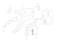 фото thumb №5, Клипса подкрылки hyundai elantra оригинальный номер 84124 36000 x1