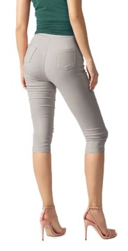 SPODNIE krókie RYBACZKI jeans j.szary 322 36 S