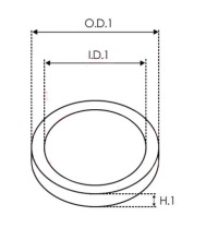 фото thumb №3, Ущільнювальне кільце генератора ars2034s