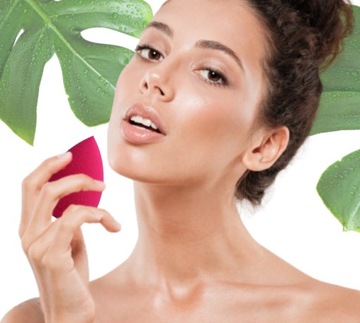 GĄBKA DO MAKIJAŻU RÓŻ BLENDER GĄBECZKA DO PODKŁADU SPONGE PINK BLENDER