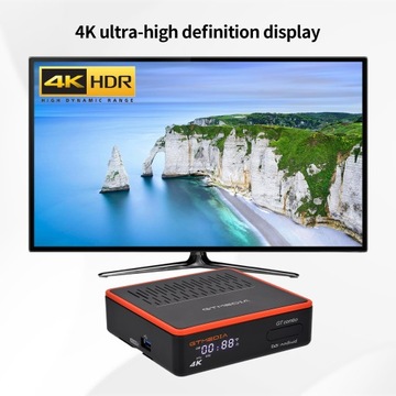 ТВ-тюнер BOX DVB-S2X/T2/C CA GTcombo 8K 3D ANDROID WIFI YOUTUBE IPTV+ПУЛЬТ ДИСТАНЦИОННОГО УПРАВЛЕНИЯ