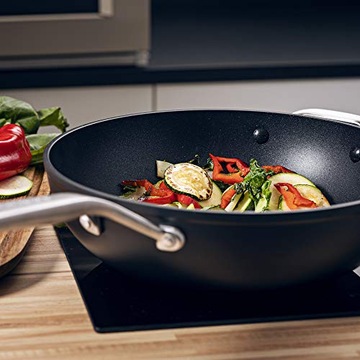 KITCHENAID Сковорода вок из кованого закаленного алюминия и керамики 30 см
