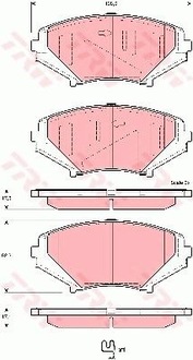 фото thumb №2, Тормозные колодки тормозные перед mazda rx-8 1.3 2003-