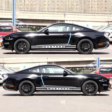 Racing Sports Car Stickers Stylish Auto Long Side Stripe Decals Vinyl Film