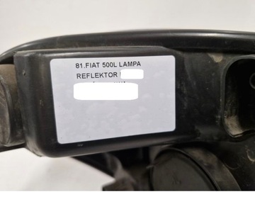 фото thumb №7, Fiat 500l 500 l лампа лівий перед ліва передня фара uk