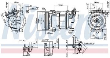 фото thumb №14, Nissens компрессор кондиционера ds ds 4 ds 5 citroen berlingo berlingo