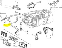 фото thumb №8, Шланг резиновый отопителя fiat uno оригинальный номер 7655494