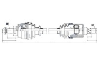 Приводной вал приводная mini cooper s 1.6 00-08 левая nty Доставка, фото thumb