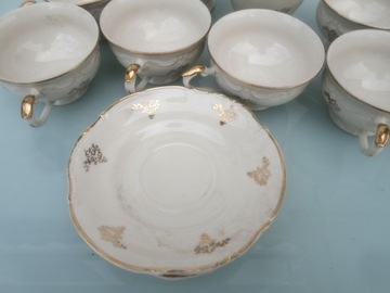 Кофейный сервиз Tułowice Porcelit, 11 предметов.