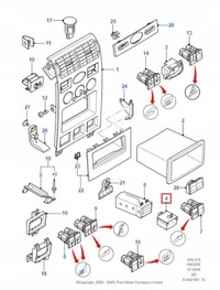 фото thumb №7, Рамка консоли ford mondeo 00-07 1301796