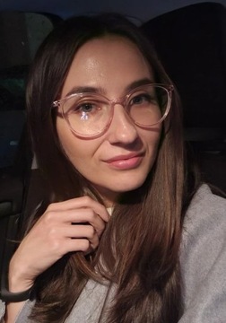 OKULARY KOREKCYJNE MINUSY kocie szare -0.5 do -6