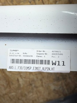 фото thumb №15, Накладка порогова bmw f30 f31 a300 альпійський білий m набір ліва