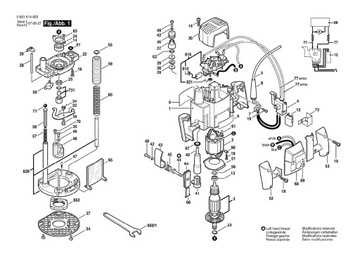 Bosch kondensator do frezarki GOF 900 ACE