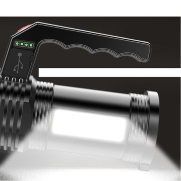 LATARKA SZPERACZ AKUMULATOROWA T6 LEDCOB USB SOLAR