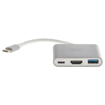 Адаптер-концентратор 3 в 1 USB-C HDMI 4K 60 Гц