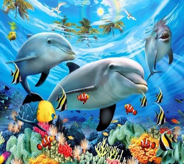 Diamond Diamond Mosaic Delphin
