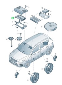 фото thumb №9, Skoda karoq kodiaq octavia superb усилитель система звуковой 81a035223