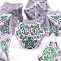 МЕХАНИЧЕСКИЕ КУБИКИ ЯГОДЫ НАБОР ИЗ 7 МЕТАЛЛИЧЕСКИХ КУБИКОВ RPG