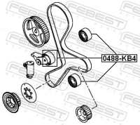 фото thumb №3, Febest ролик mitsubishi pajero/montero sport kh0 2008.07-2013.01 eur/mmth
