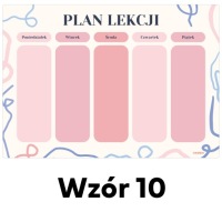 Планировщик 5x LESSON PLAN толстым мелом 350 г формата А5 с рисунками на ваш выбор