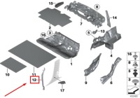 Bmw 3 f30, f80 уплотнитель  левого панель бокового 51487301069 7301069 Цена, фото thumb